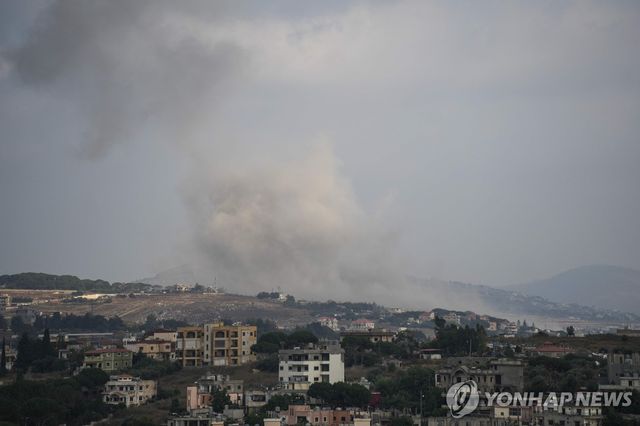 이스라엘군 공습 받은 레바논 남부