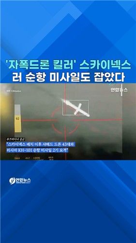 [쇼츠] 우크라 "'스카이넥스'로 러 순항미사일 요격" - 2