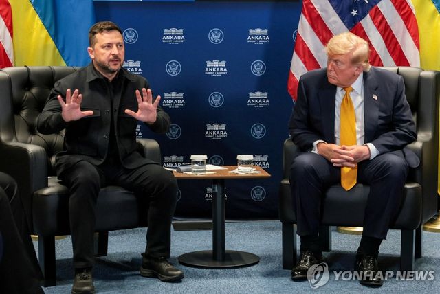 젤렌스키 대통령과 트럼프 대통령