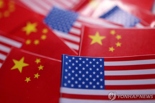 미국과 중국 국기