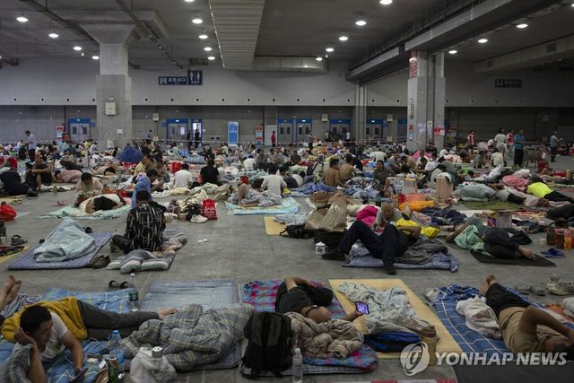 中, 태풍 '바비' 상륙