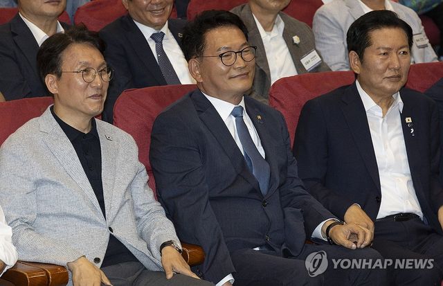 한자리에 모인 김민석, 송영길, 정청래