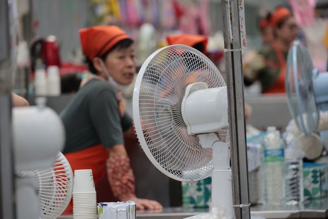 서문시장 내 선풍기