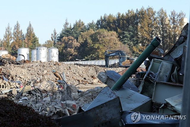 화재로 철거된 금호타이어 광주공장