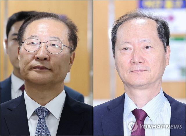 법정 향하는 박성재 전 법무부 장관과 이완규 전 법제처장