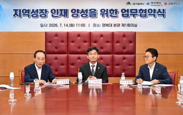 대구·경북·경북대, 업무협약 체결