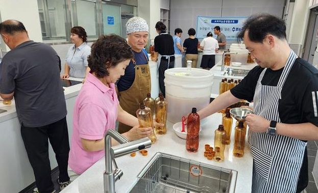 계룡시 농산물 활용 수제 맥주 과정 교육 현장