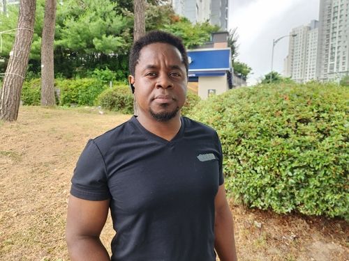 Meme Mbe, a startup founder from Cameroon [Photo by Park Se-jin]