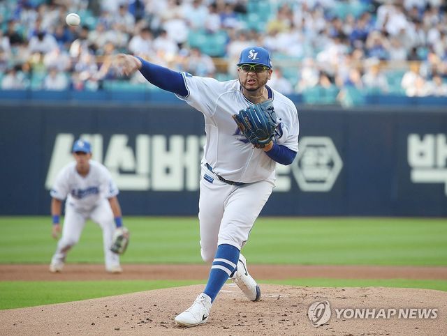 삼성 후라도 '역투'