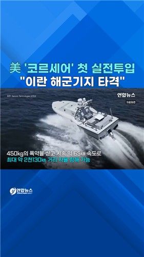 [쇼츠] 美, 자폭 해상드론으로 이란 잠수함 시설 타격 - 2
