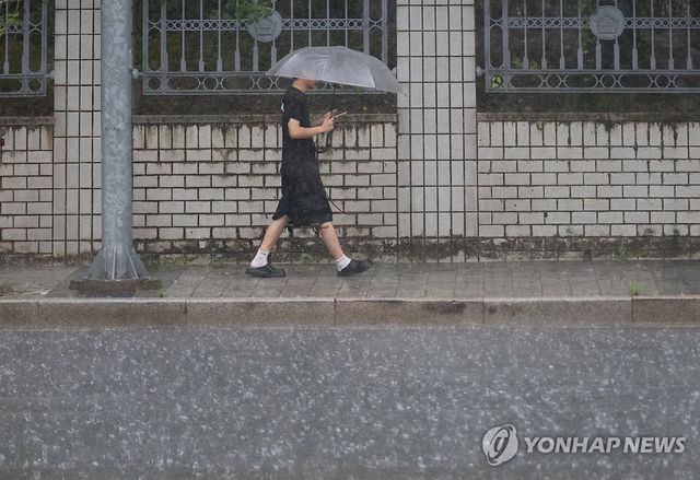 비 내리는 대전