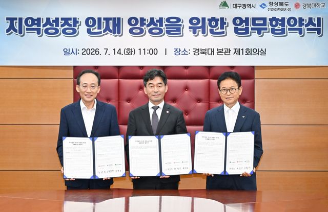 대구·경북·경북대, 업무협약 체결