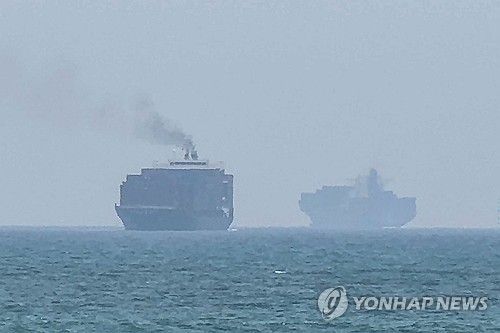 호르무즈 해협의 선박