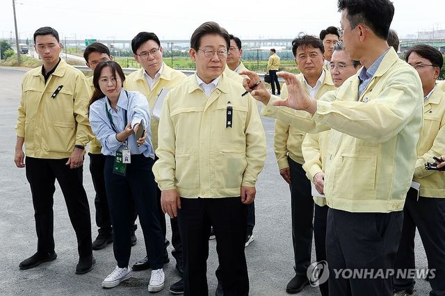 이재명 대통령, 오송 참사 2주기 현장 점검
