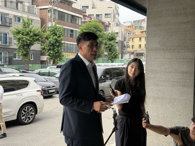 고발인 조사 출석한 김영수 소장