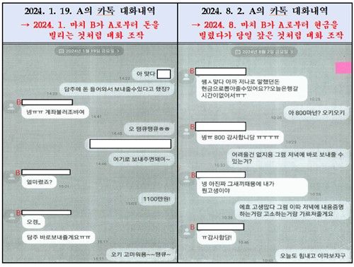 조작된 대화