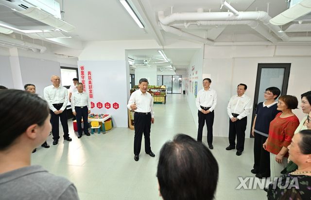 상하이 방문한 시진핑 중국 국가주석