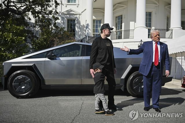트럼프 대통령과 머스크 테슬라 CEO