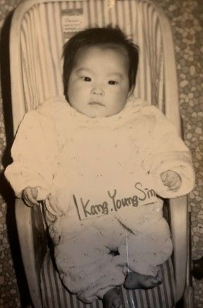 미국 입양 한인 강영신 씨의 어릴 적 모습