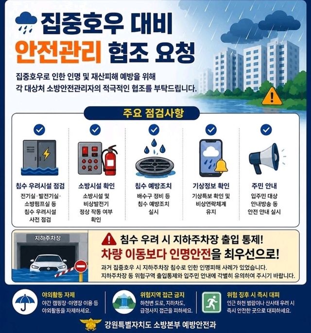 집붕호우 대비 안전관리 요령