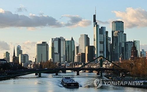 독일 프랑크푸르트의 금융 지구 [EPA 연합뉴스 자료사진. 재판매 및 DB 금지] 