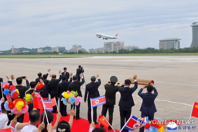 방북 중국 당·정 대표단 17일 귀국