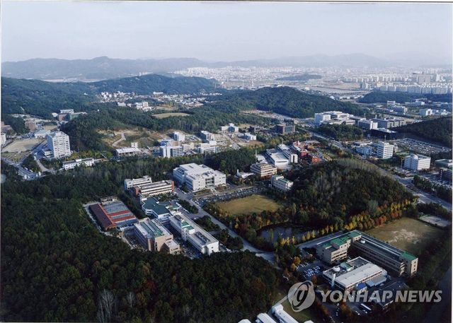 하늘에서 내려다본 대전 대덕특구 전경