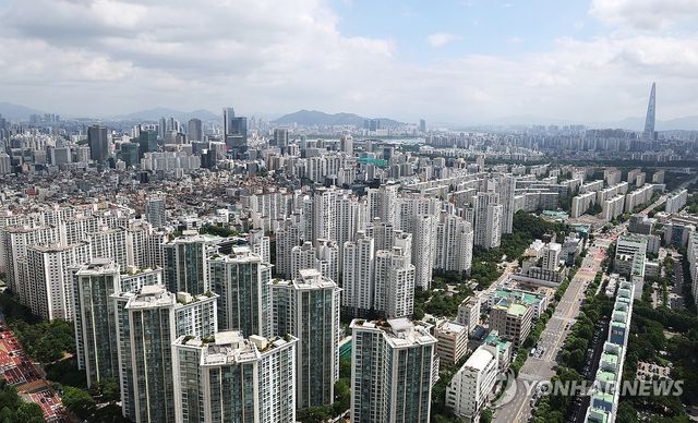 서울 강남 일대 아파트 단지 전경