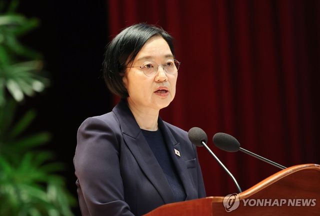 취임사 하는 한성숙 국무총리