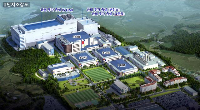 삼성전자 온양사업장 조감도 
