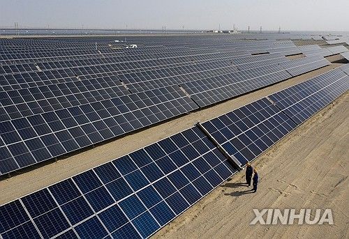 중국의 태양광 발전 설비