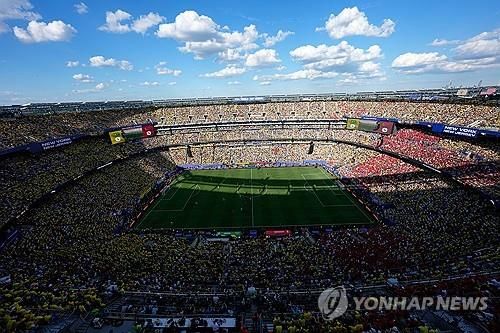 북중미 월드컵 브라질-모로코전이 열린 뉴저지 경기장