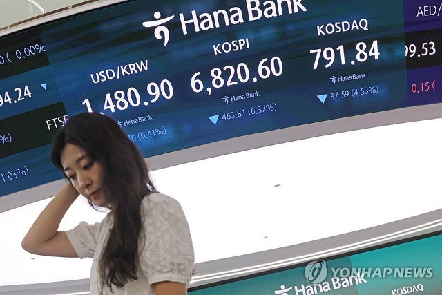 코스피 7,000선 반납