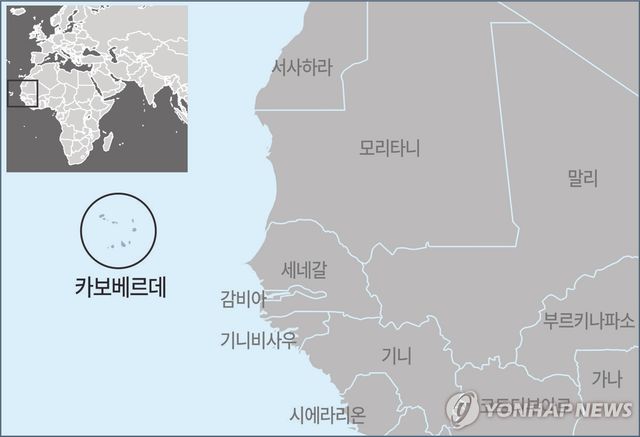 카보베르데 지도