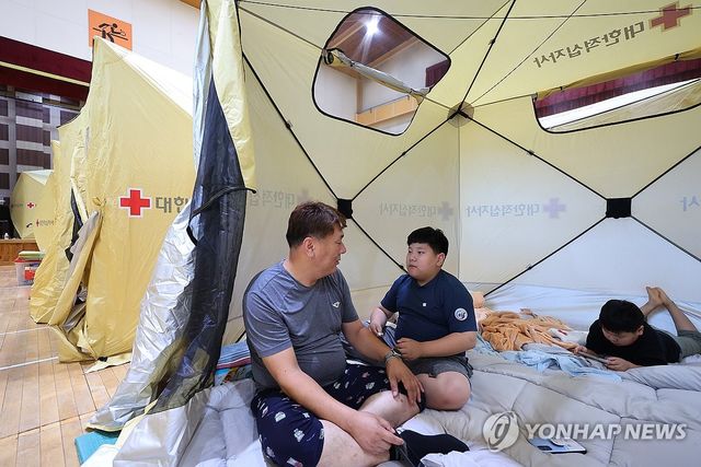 인천 쿠팡 물류센터 화재 주민대피소