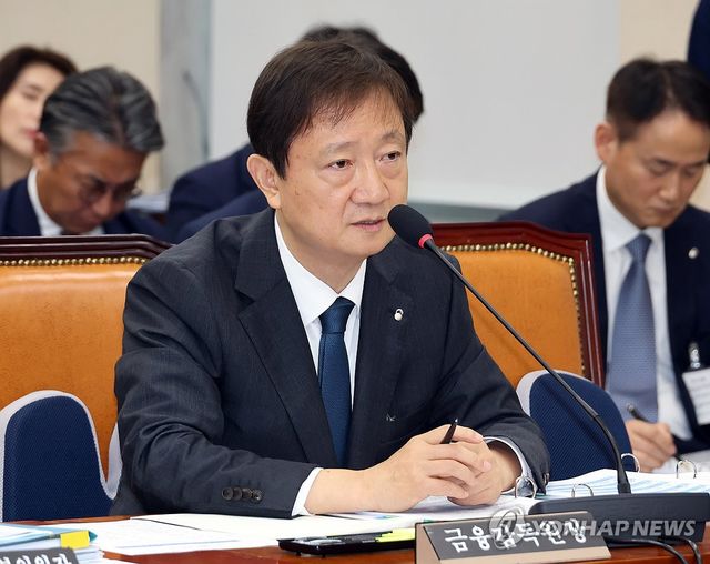 홈플러스 회생 관련 답변하는 이찬진 금융감독원장