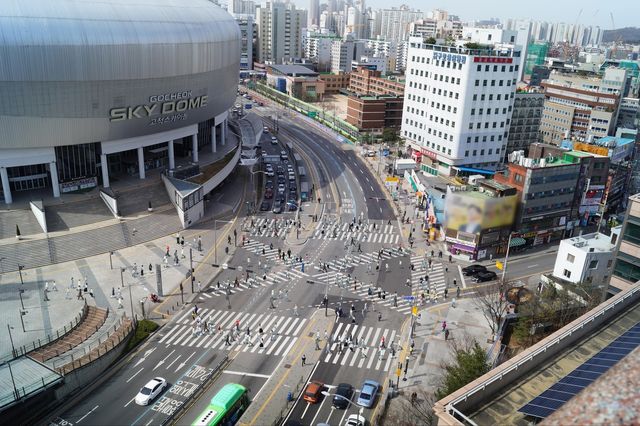 고척스카이돔 앞 동양미래대학교 교차로 예상도