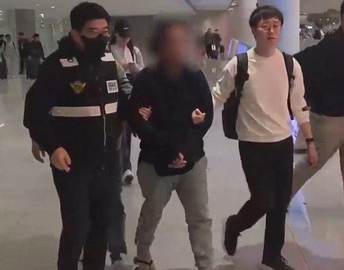 지난해 10월 국내로 송환된 A씨 