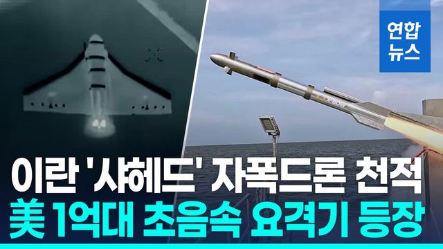 [영상] 1억원대 '드론 킬러' 등장…美초음속 드론 요격기 '버클러' 공개 - 2