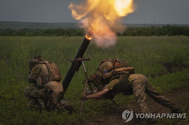 자포리자 전선의 우크라이나 병사들