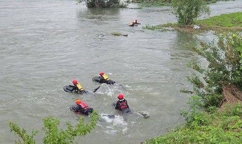 영월 주천강 실종자 수색 현장