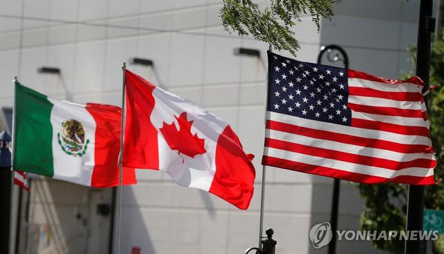멕시코·캐나다·미국 국기