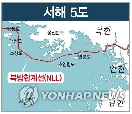 소청도, 백령도, 대청도의 위치