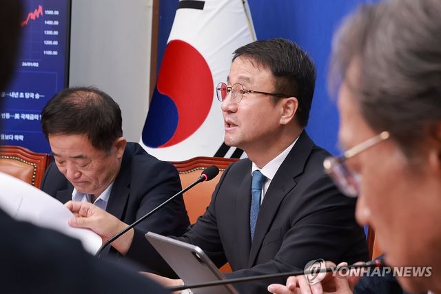 더불어민주당 최고위원회의, 발언하는 한병도 대표 직무대행