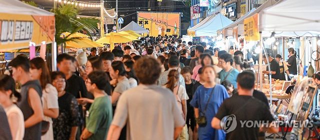 야시장 풍경