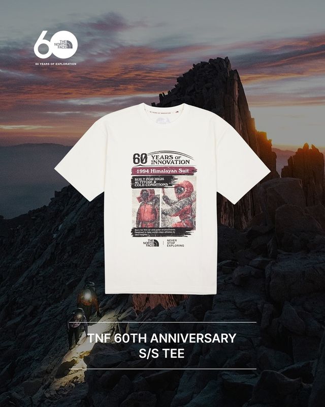 노스페이스 60주년 티셔츠