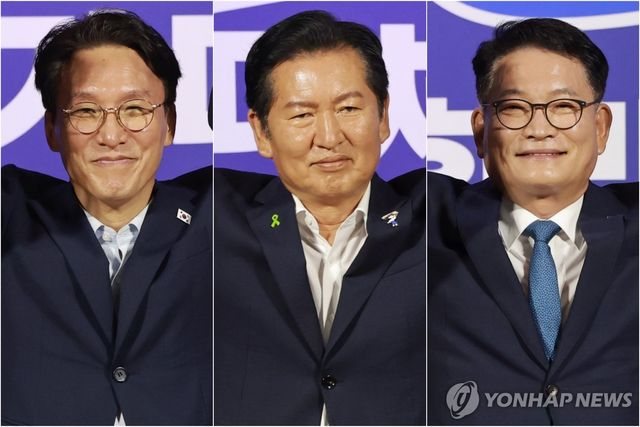 김민석·정청래·송영길 더불어민주당 당 대표 후보