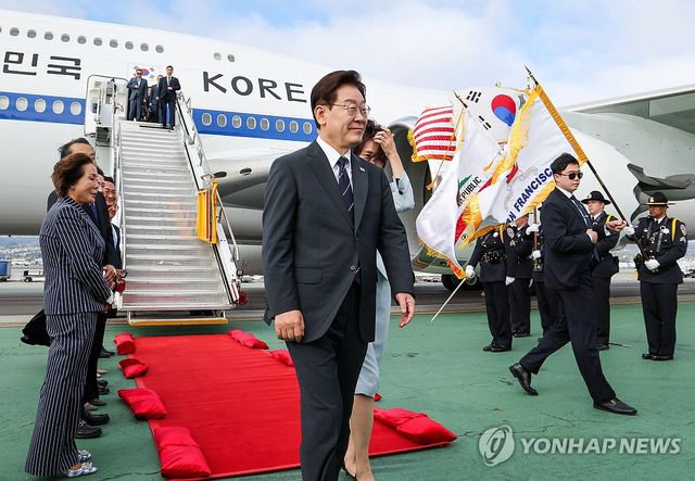 이재명 대통령, 샌프란시스코 도착