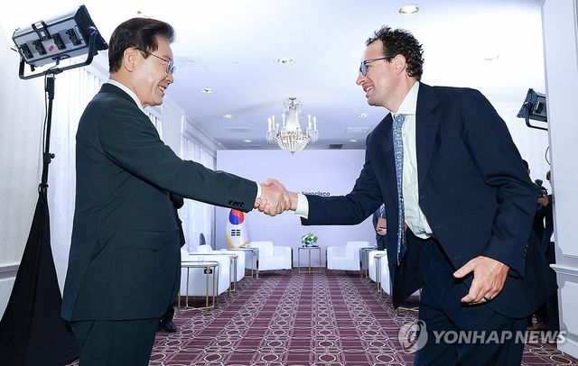 이재명 대통령과 다리오 아모데이 앤트로픽 CEO