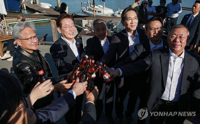 이재명 대통령, 글로벌 AI 리더 만찬